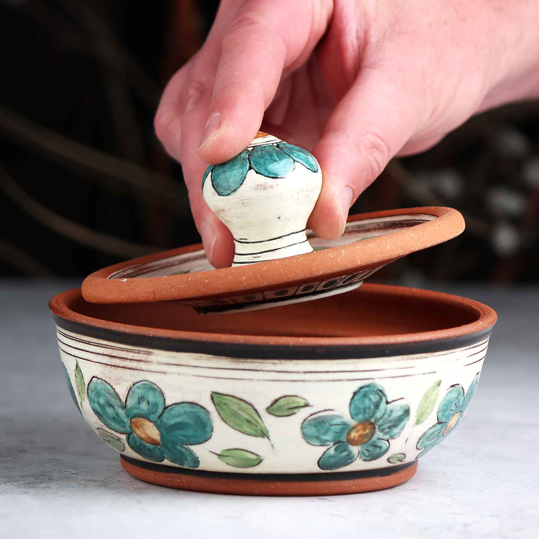 Brushwork Lidded Jar