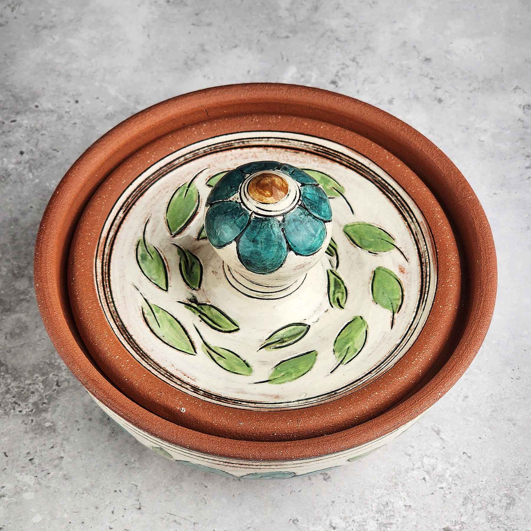Brushwork Lidded Jar