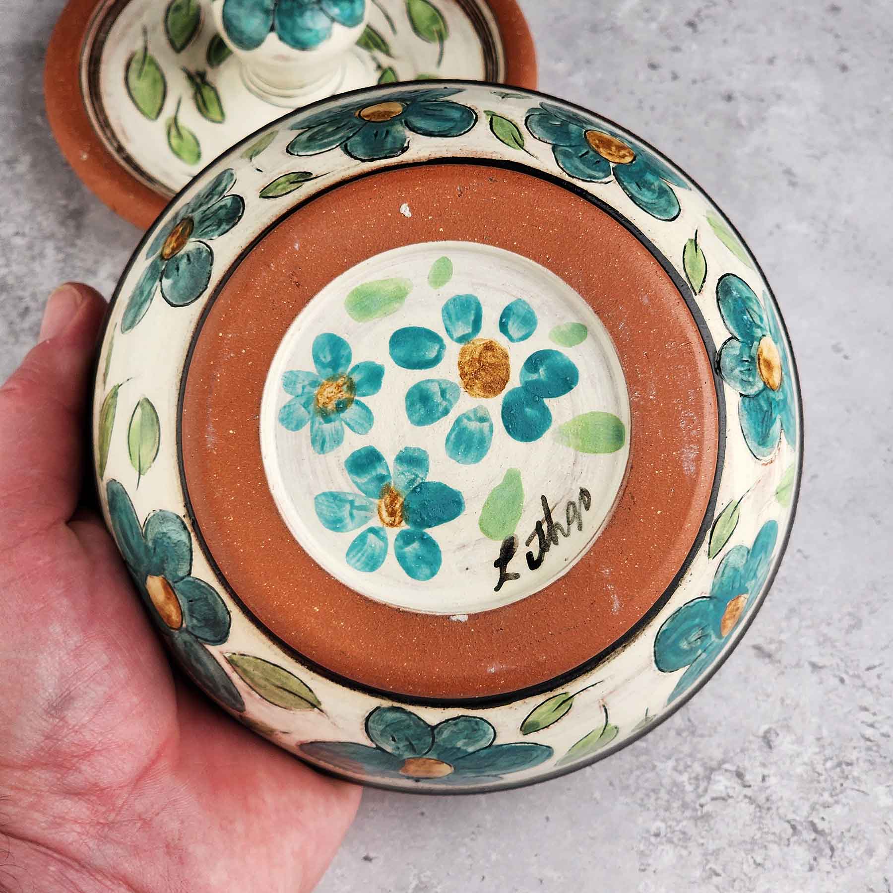 Brushwork Lidded Jar