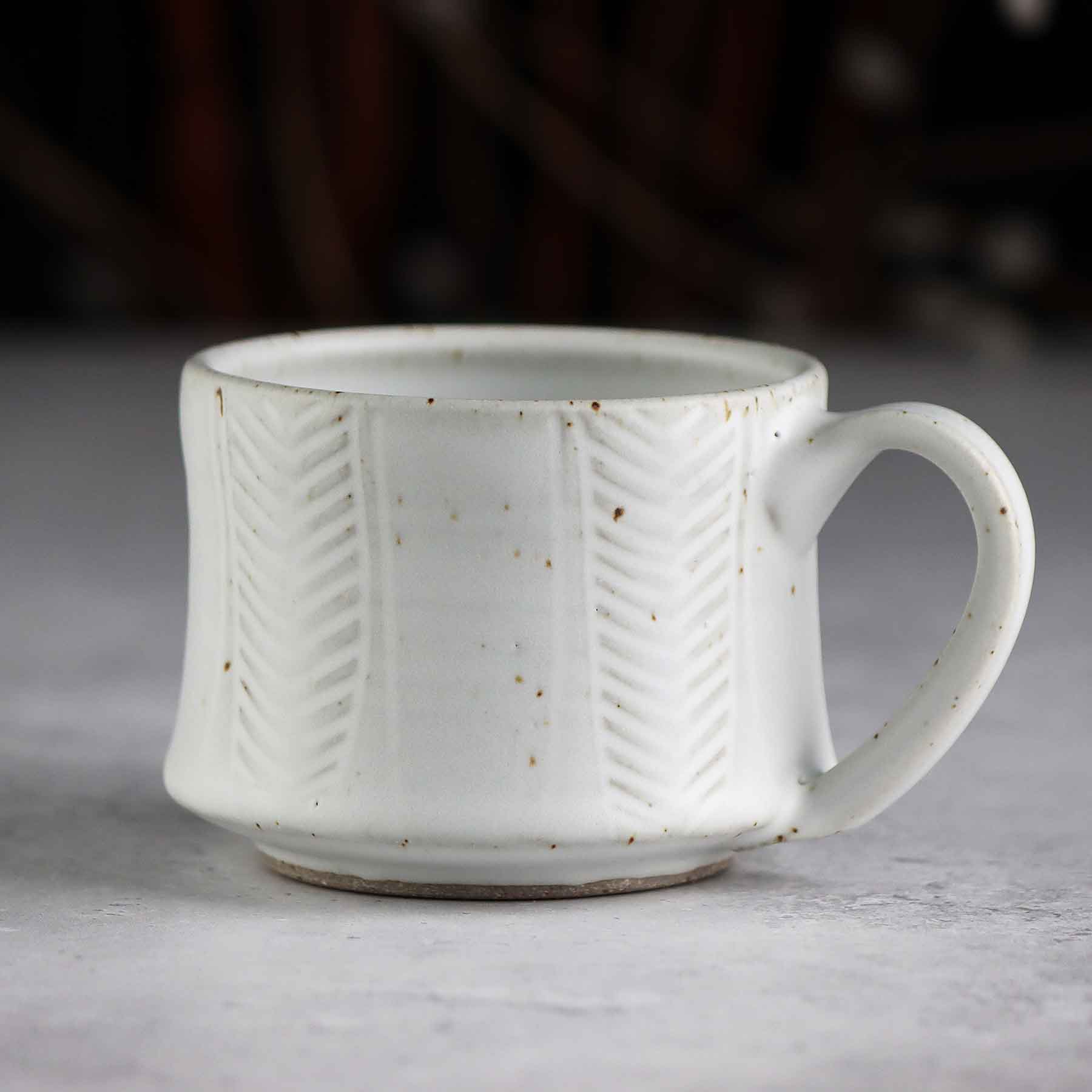 Chevron Mug White