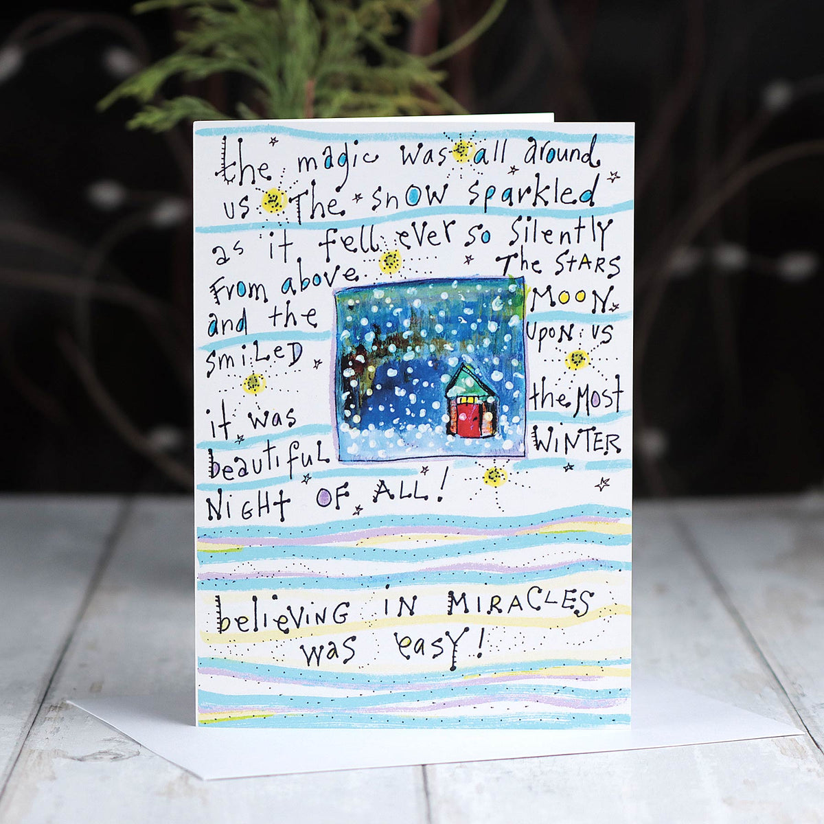 'Believing in Miracles Was Easy!' Christmas Card