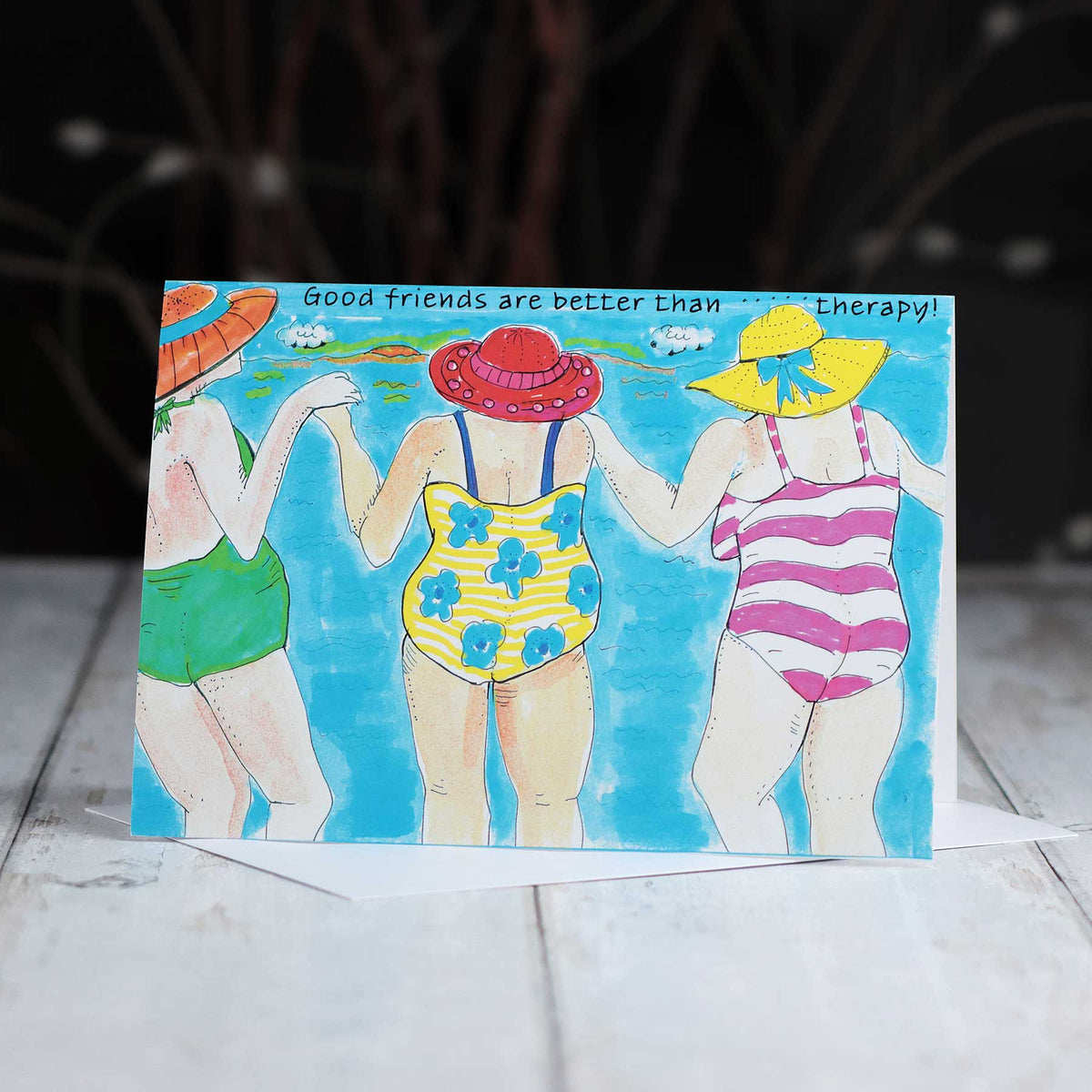 'Bathing Suit Friends' Card