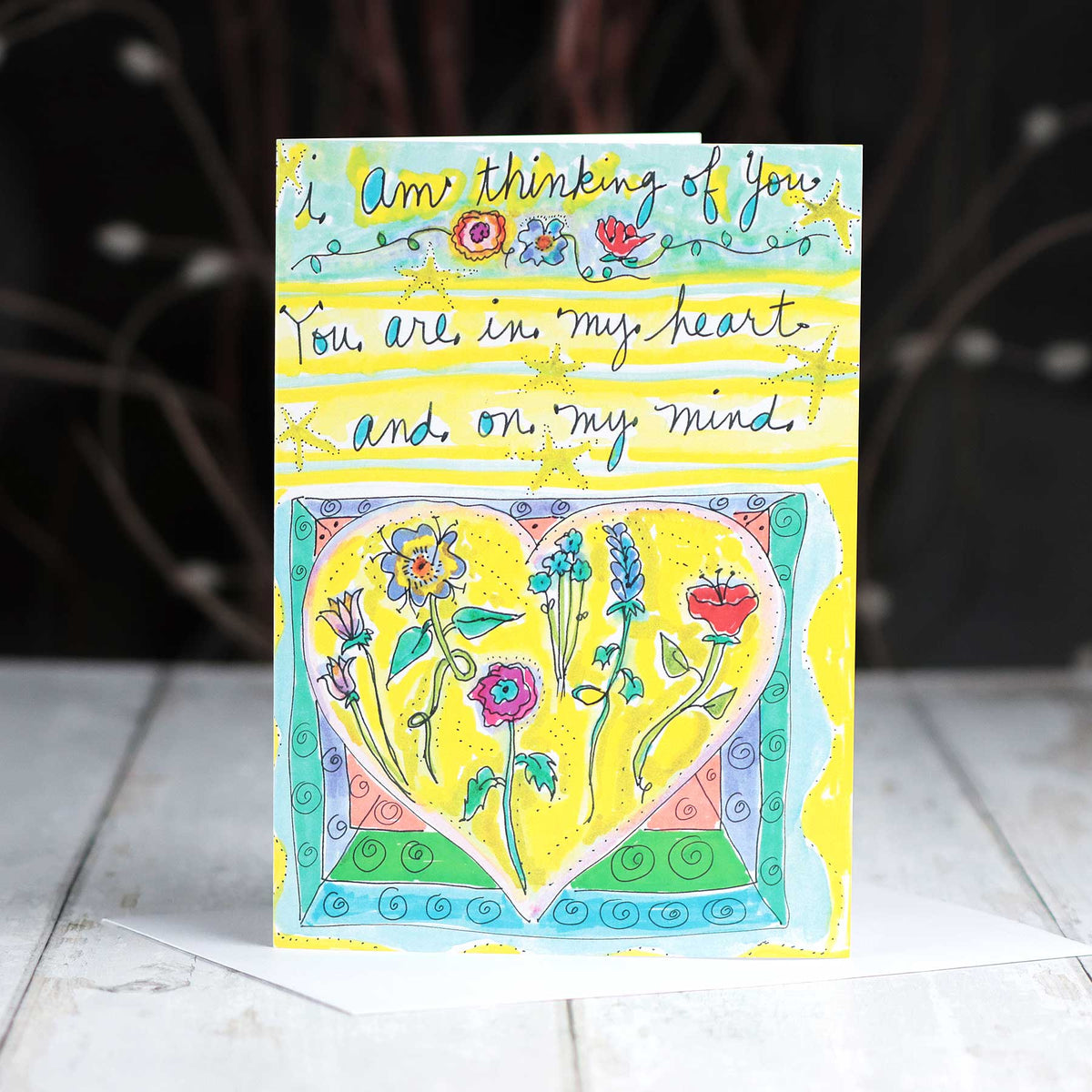 'Thinking Of You Heart' Card