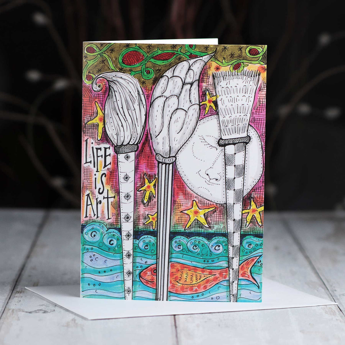 'Life Is Art' Card