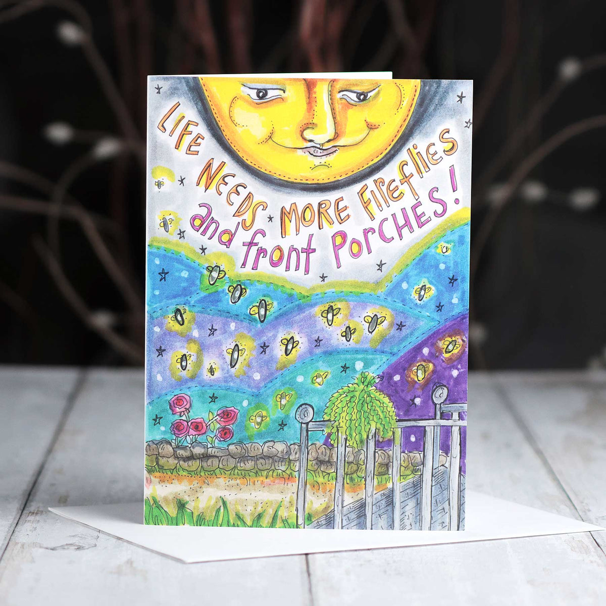 'Fireflies and Front Porches' Card