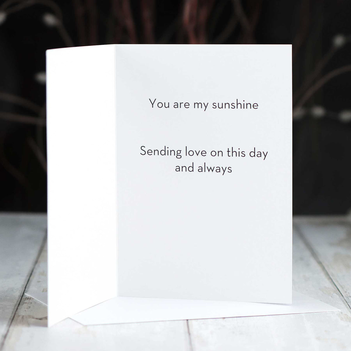 'On The Day You Were Born' Card