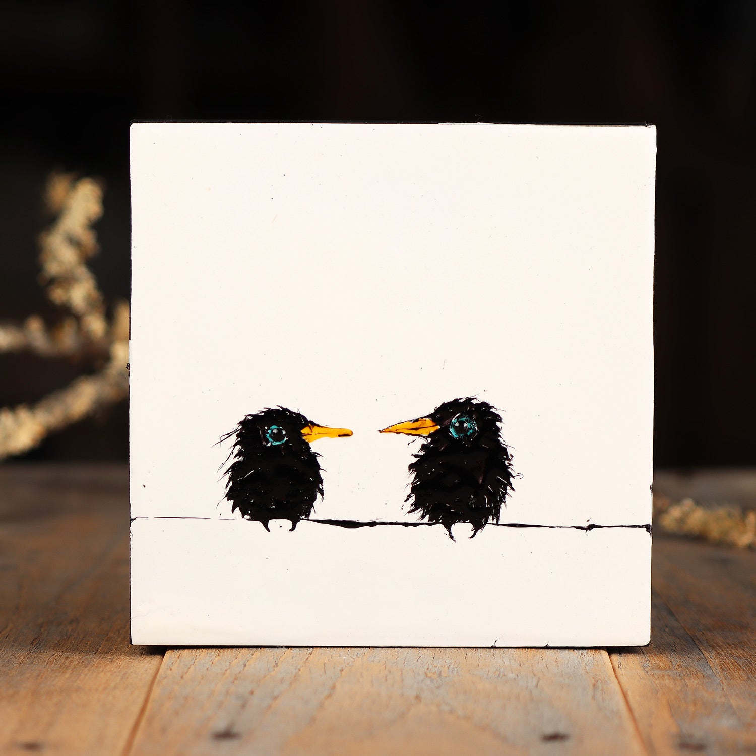 Fuzzy Black Birds