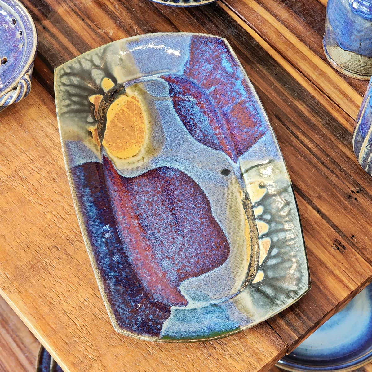 Rectangular Platter, Medium in Mixed Ash