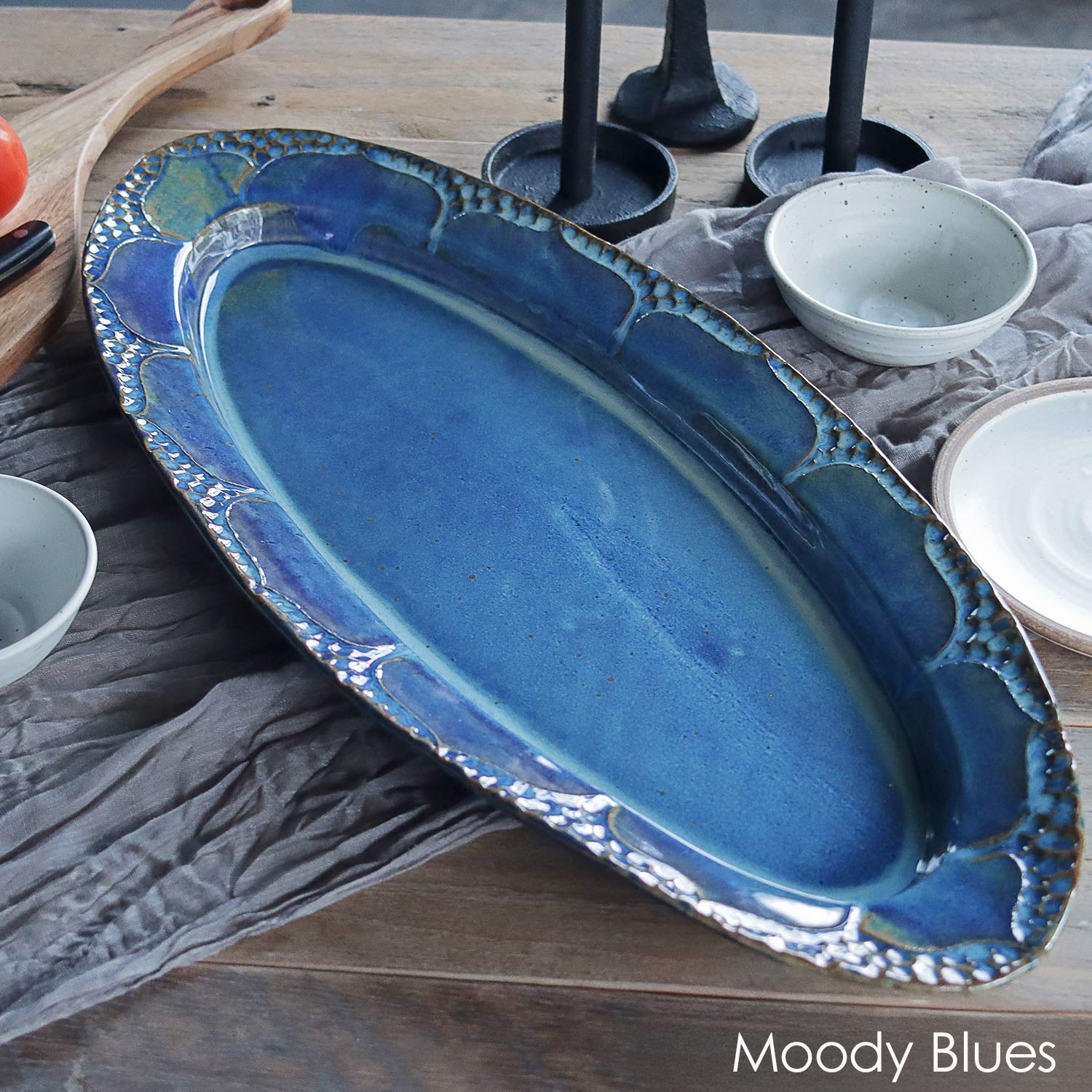 24" Oval Platter Moody Blues