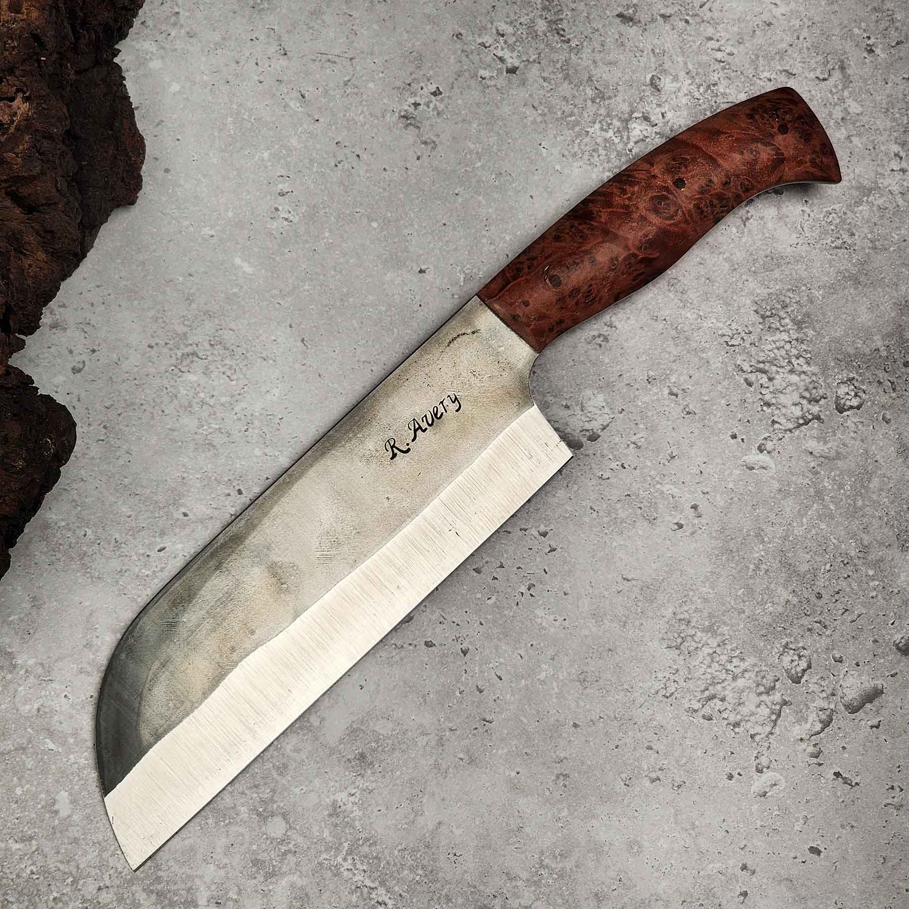 Red Maple Burl Sheepsfoot Knife