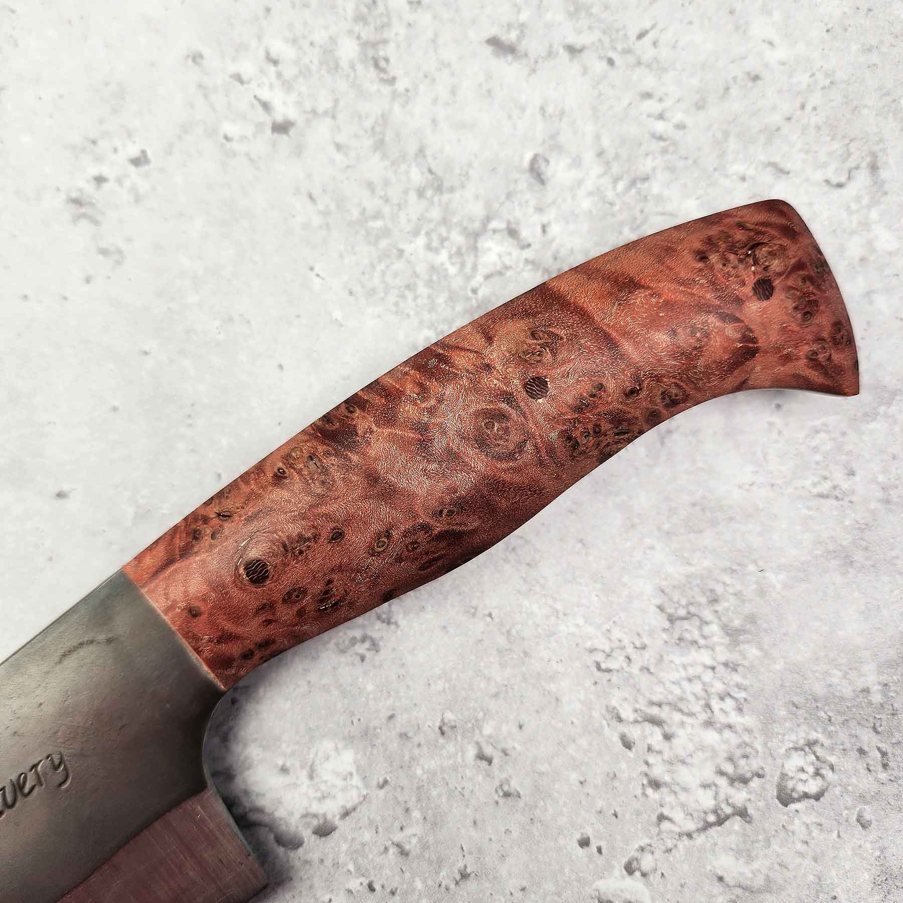 Red Maple Burl Sheepsfoot Knife