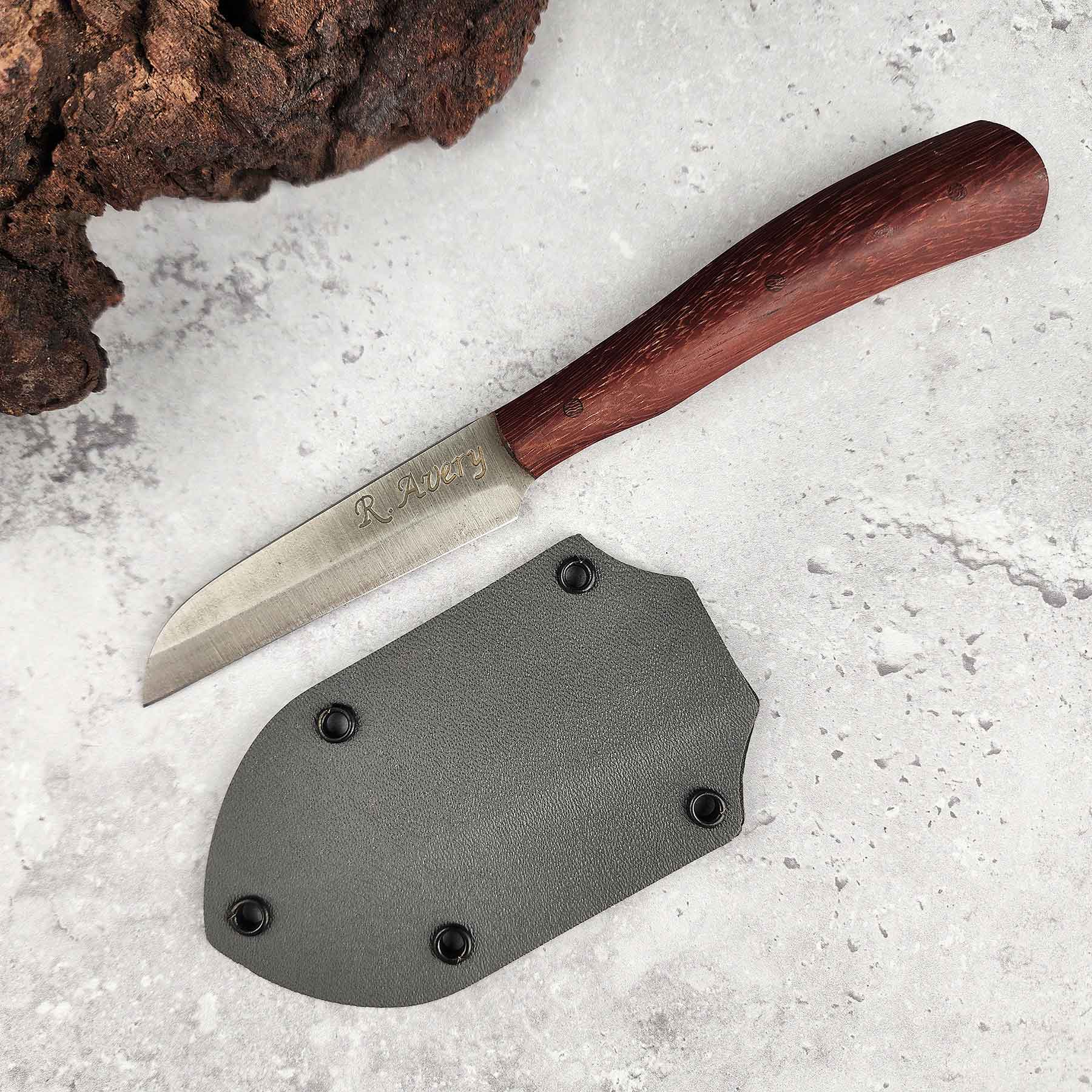 Sheepsfoot Paring Knife, Paduak Wood