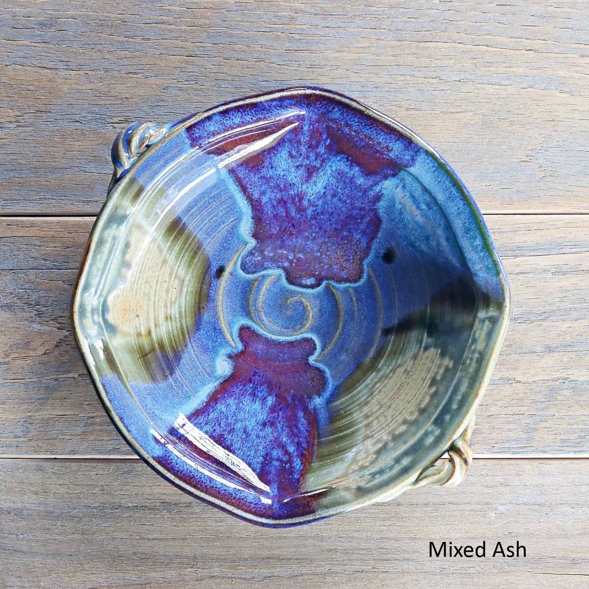 Squared Serving Bowl, Small Mixed Ash