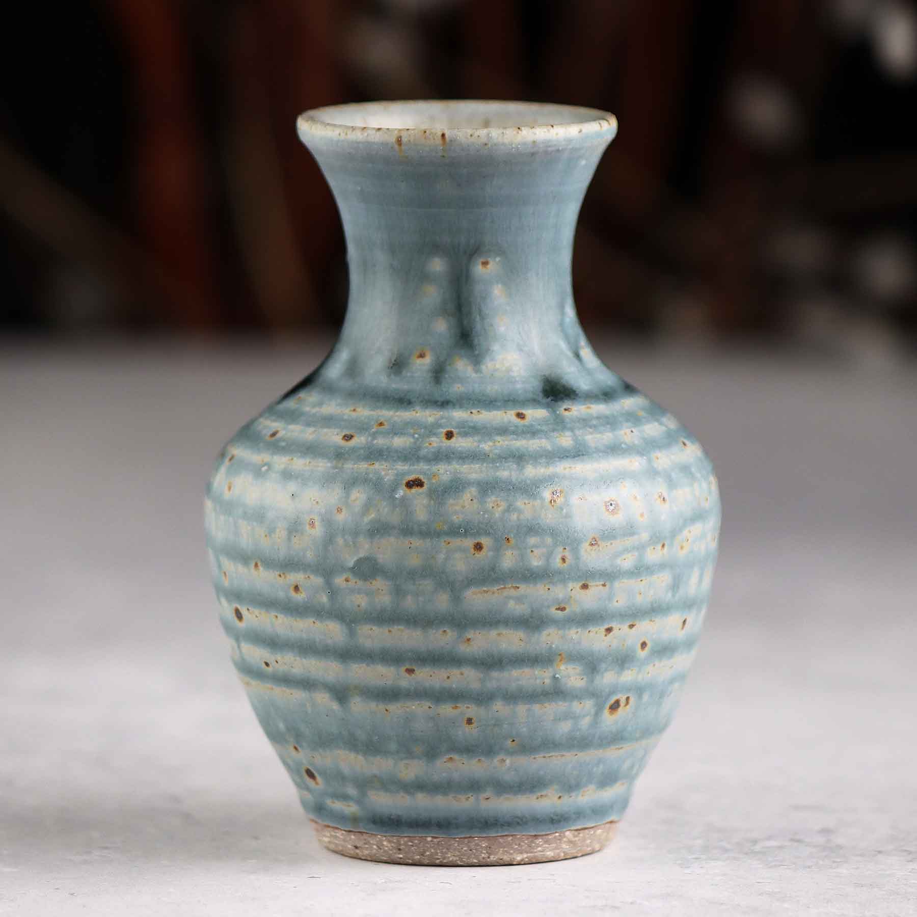 Amphora Bud Vase Light Blue Ash