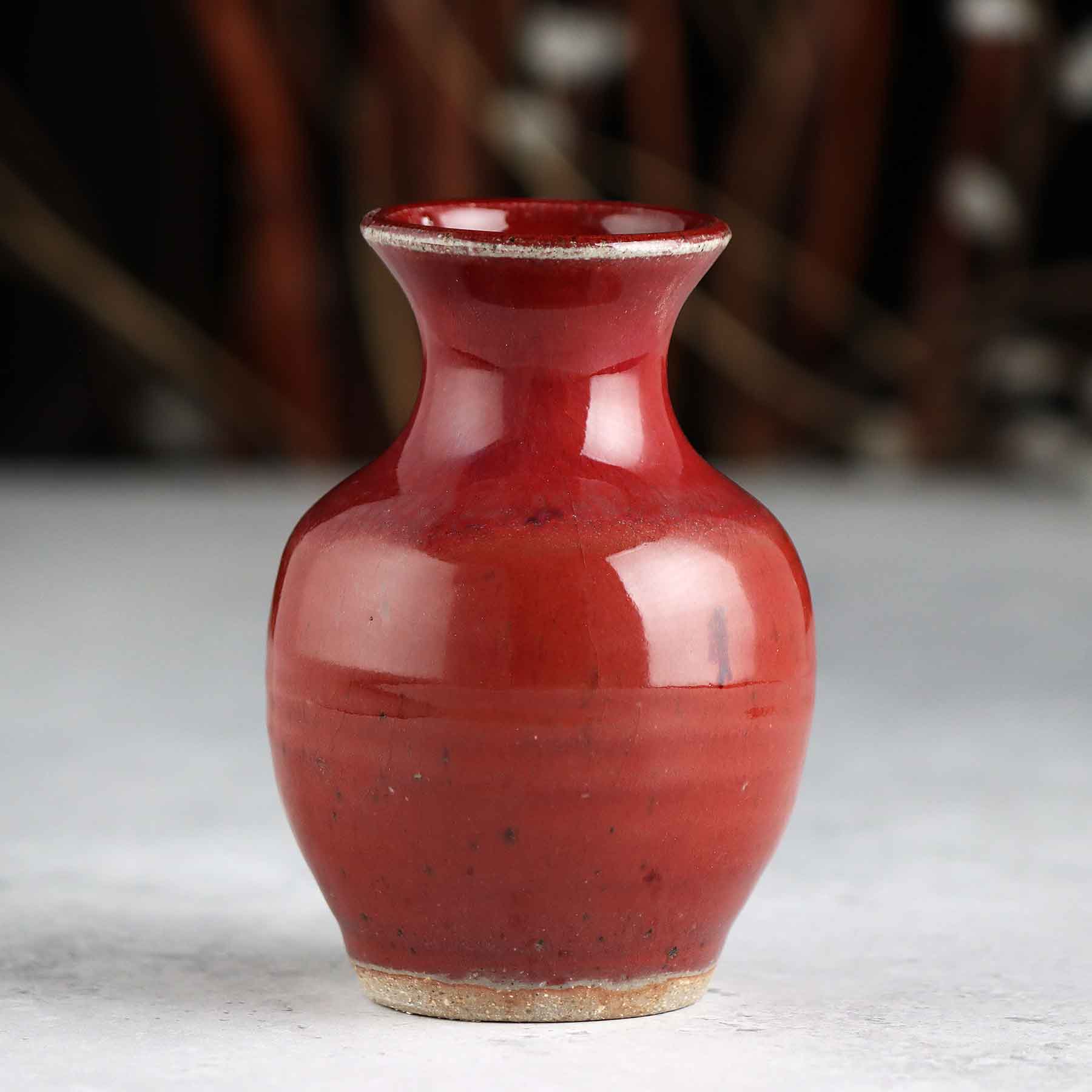 Amphora Bud Vase Copper Red