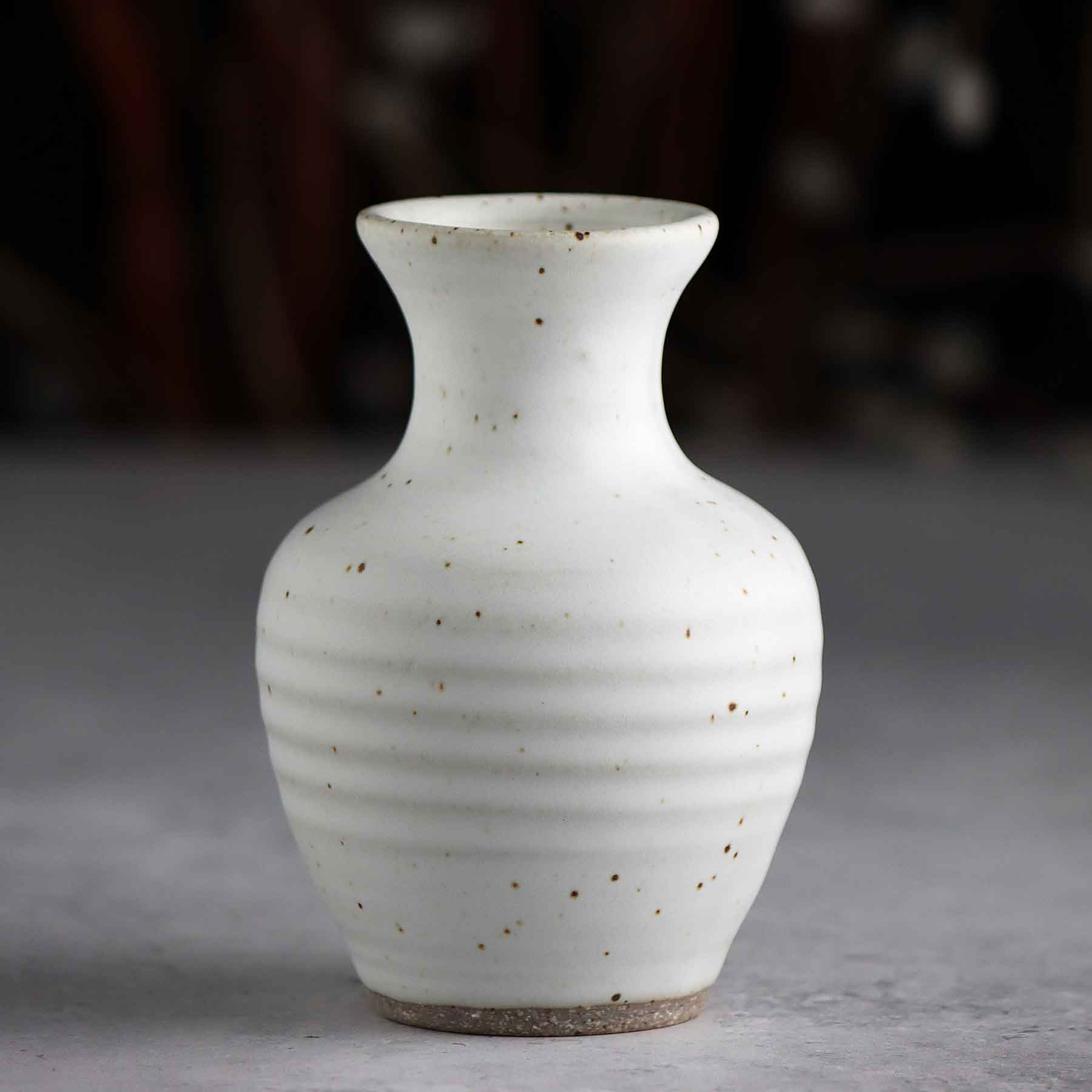 Amphora Bud Vase Satin White